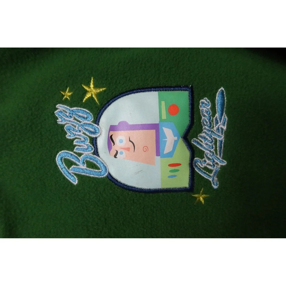 Disney Toy Story Woody Buzz Lightyear Varsity Jacket‎ Green Blue Kids 2/3
